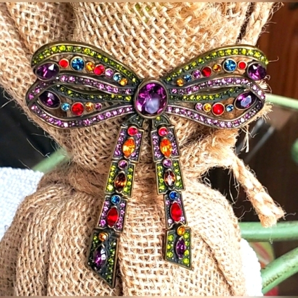 Vintage Heidi Daus Bow Brooch Pin